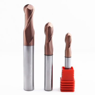 6мм карбидная шаровая носовая конечная мельница 2 флейты для обработки металла