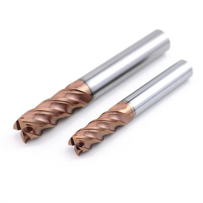 Твердосплавная фреза с 4 канавками для стали HRC60, покрытие AlTiN