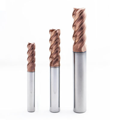 Твердосплавная фреза с 4 канавками для стали HRC60, покрытие AlTiN